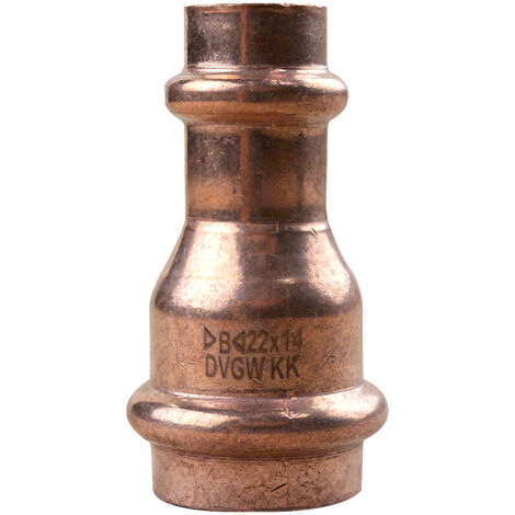 Raccord cuivre à sertir - Réduction Femelle/Femelle Ø22x14 (1/2)