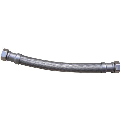 Flexible sanitaire 100cm FF 20x27 DN13 tresse/douille inox 1p