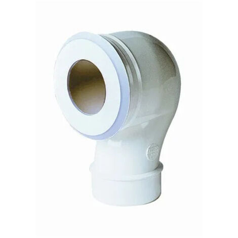 Nicoll – Coude WC 90° vertical diamètre 80 mm – Raccord mâle pour plomberie – CWP38