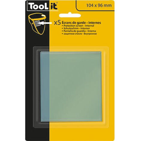 Verre de rechange GYS pour casque de soudeur ALIEN interieur emballage  :  5 pieces
