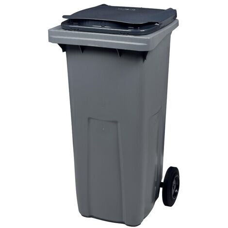 Conteneur 2 roues gris-gris 120 litres vidage par prise frontale - SN ROSSIGNOL