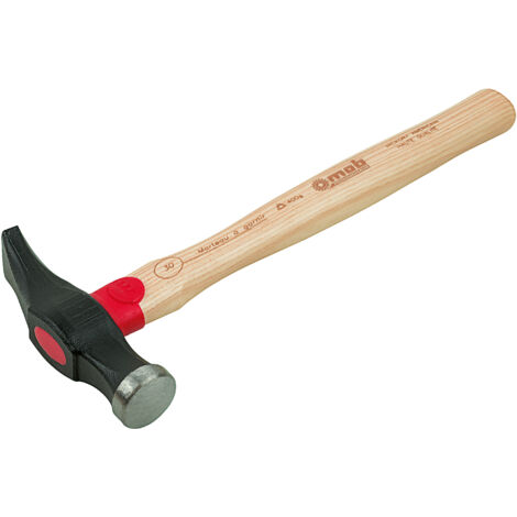 MARTEAU À GARNIR – Longueur 32,6cm – Tête en acier 137x36 mm C45E haute teneur en carbone – Manche Hickory bois dur haute densité – Outil robuste pour usages intensifs