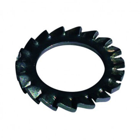 Rondelle éventail à dentures extérieures (AZ) DIN 6798 A Zingué bichromaté - 12 mm