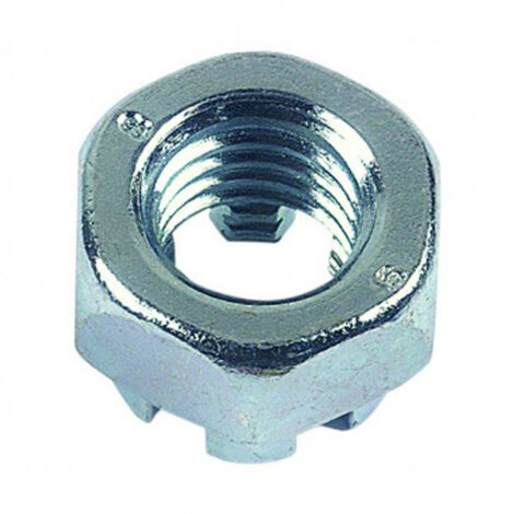 Écrou à créneau HK classe 8 DIN 935 Zingué - 18 mm - BIVI (1/2)