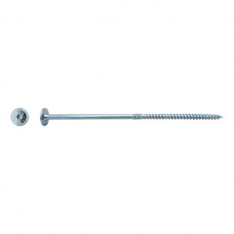 Vis pour construction bois tête ronde large Torx® Zingué - 6 x 120 mm - BIVI (1/2)