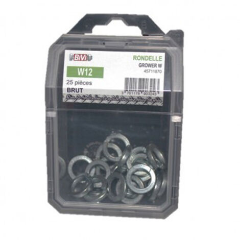 Rondelle autobloquante GROWER Série W Zingué - 12 mm en Coque de 25 pièces - BIVI