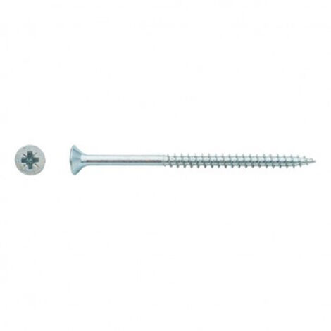 Vis pour panneaux agglomérés tête fraisée Pozidriv® filetage partiel Zingué - 5 x 120 mm - BIVI (1/2)