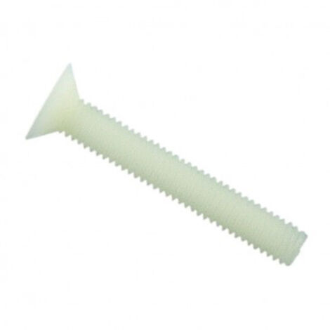 Vis à métaux tête fraisée fendue PA 6,6 naturel - 6 x 20 mm - BIVI (1/2)