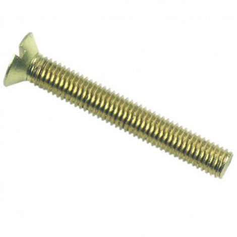 Vis à métaux tête fraisée fendue Laiton - 8 x 50 mm - BIVI (1/2)