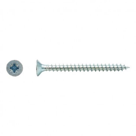 Vis pour panneaux agglomérés tête fraisée Pozidriv® Zingué - 4 x 15 mm - BIVI (1/2)