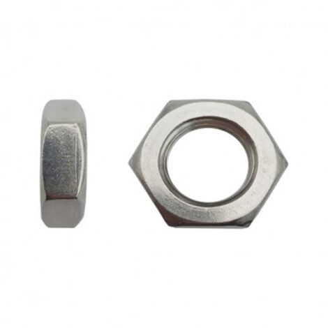 Écrou hexagonal (HM) bas DIN 439 Inox A2 - 6 mm - BIVI (1/2)