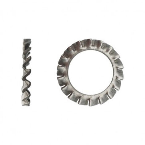 Rondelle éventail à dentures extérieures (AZ) DIN 6798 A Inox A2 - 3 mm - BIVI (1/2)