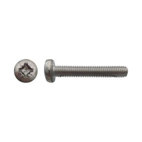Vis à métaux tête cylindrique bombée large Pozidriv® Inox A2 - 3 x 10 mm - BIVI (1/2)