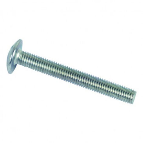 Vis poêlier tête ronde large fendue en croix Zingué - 10 x 120 mm- Vendu par 50 (1/2)