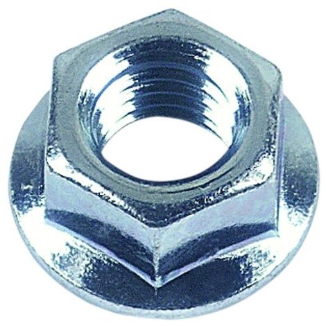Écrou embase cranté CL8 DIN 6923 Zingué - 14 mm