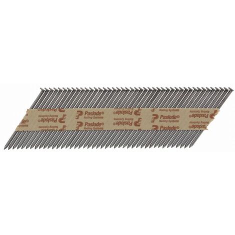 Clou PSN cranté bande papier 34° galvanisé - Diamètre du clou : 2,8 mm - Longueur du clou : 70 mm - boîte de 5000 - PASLODE (1/4)