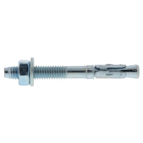 Goujon d'ancrage FIX S avec écrou et rondelle Zinc Diamètre 6 mm électrogalvanisé - 6 x 45 - boîte de 100 - SPIT