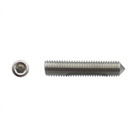 Vis sans tête à bout pointeau six pans creux (STHC) Inox A2 - 3 x 4 mm - BIVI (1/2)