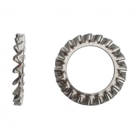 Rondelle éventail à dentures extérieures (AZ) DIN 6798 A Inox A4 - 3 mm - BIVI
