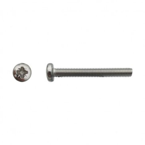 Vis à métaux tête cylindrique bombée large Pozidriv® Inox A4 - 4 x 10 mm - BIVI (1/2)