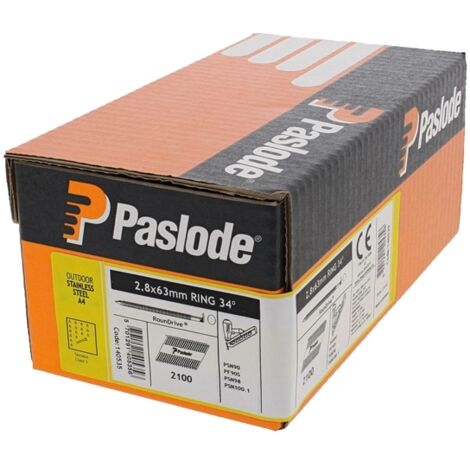 Pack pointes inox 1100 pointes IM350 2.8x63 crantées inox A2 Spit