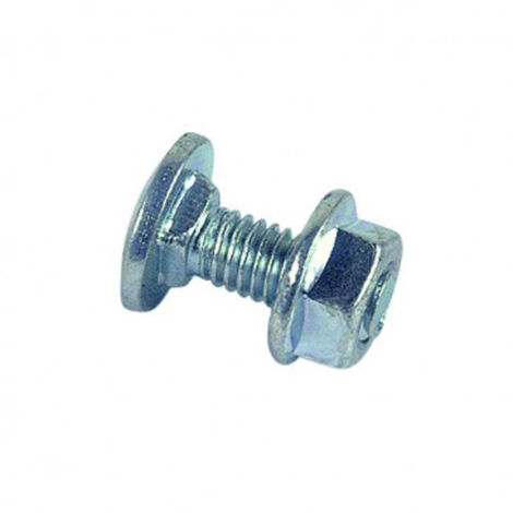 Boulon de cornière tête ronde collet carré réduit zingué - 6 x 16 mm - BIVI