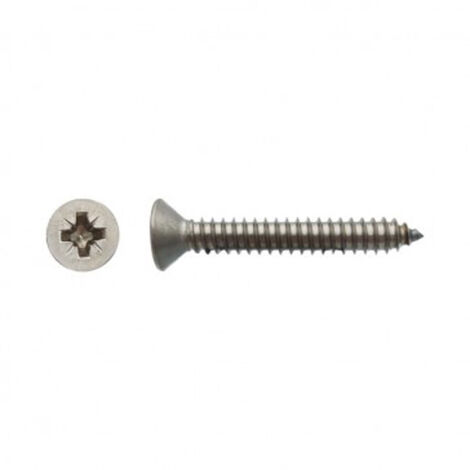 Vis à tôle tête fraisée Pozidriv® Inox A2 - 4,8 x 25,4 mm - BIVI (1/2)