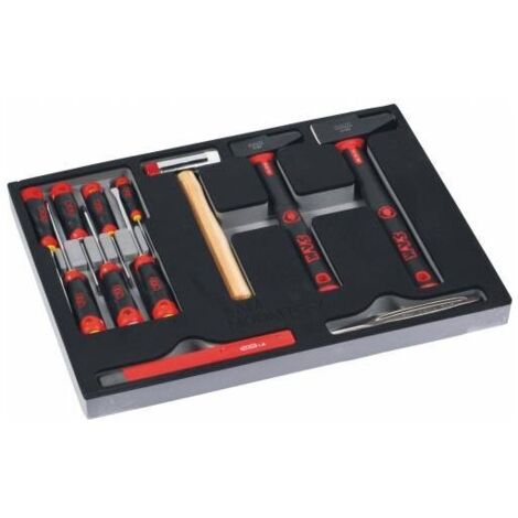 Servante Servi 630N + 200 outils maintenance indus. SAM OUTILLAGE modules mousse - CPP-200M4 (1/5)