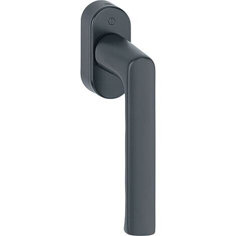 Hoppe – Poignée de fenêtre Secustik pour fenêtre oscillo-battante – Aluminium noir mat – Carré 32-42 mm – Vis M5x45 + M5x50 – 12118989 (1/3)