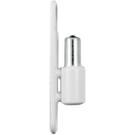 Fiche mâle CGP09130 diamètre 13 mm sur platine 2 trous pour menuiserie PVC gris - OTLAV (1/3)
