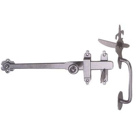 Loquet acier poucier avec poignée extérieur fer cémenté patiné - BOUVET NOUVELLE (1/2)