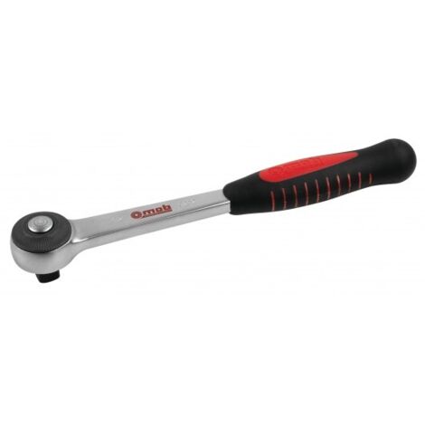 Mob Outillage – Cliquet rond 1/2'' 72 dents – Angle de reprise 5° pour espaces réduits – Manche bimatière ergonomique – 9202720001 (1/3)