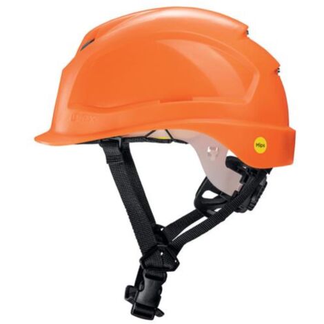 Casque de protection Uvex Pheos B-S-WR 9772260 Orange avec ventilation (1/4)