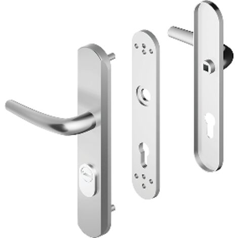 Blindomax – Serrure multipoint en applique double béquille DISEC – Argent FF6 – Entraxe 70 mm – Épaisseur porte 40 mm – Pour portes intérieures