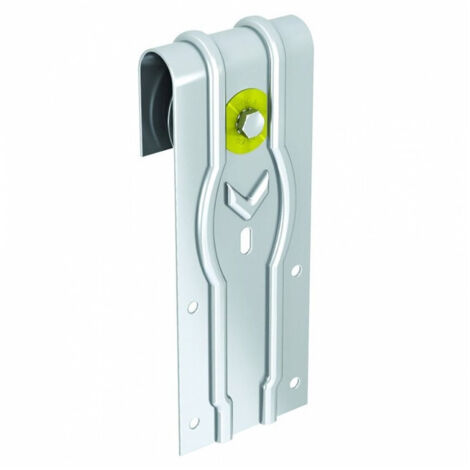 Monture à galet fonte sur fer plat 50 x 10 mm ROC1F Série SPORT galet en fonte pour porte 130 kg - MANTION