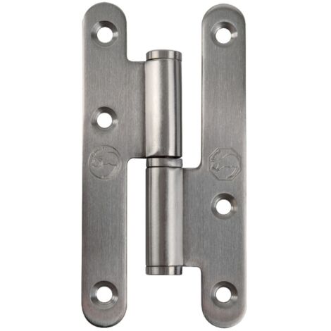 Paumelle droite inox - 110 x 55 mm - Lames à bouts ronds - Jardinier massard