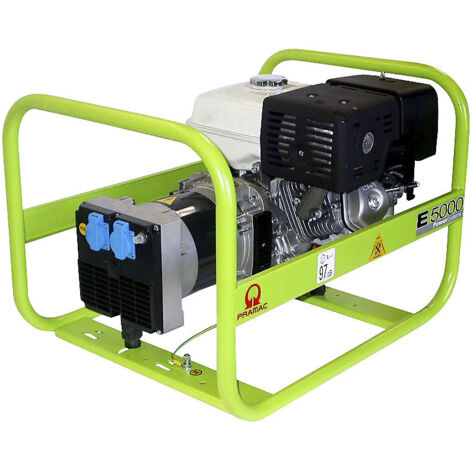 Groupe électrogène essence monophasé 4,6 kW E5000 - PRAMAC - PA432SH100F