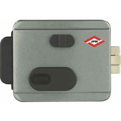 JPM – Serrure électrique pour porte cochère – Cylindre laiton poli 40/50 mm – Résistance 800 kg – Compatible motorisation portail