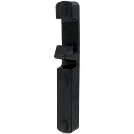 Tirard – Gâche pour portail en polyamide noir – Pêne levant réversible – Montage en applique avec béquille 7mm – Vis de fixation incluses