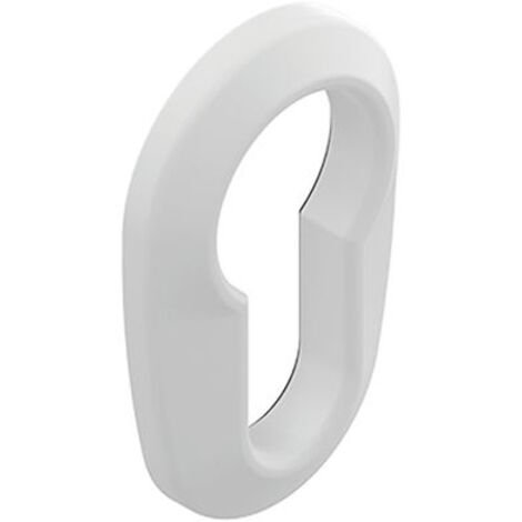 Rosace de cylindre ovale adhésive DS5528 blanc RAL 9016 - LA CROISEE DS (1/2)