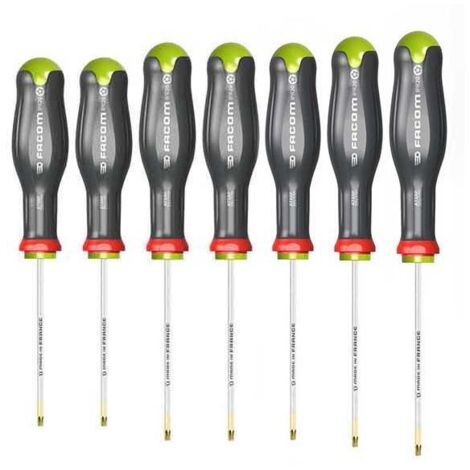 Jeu de 7 tournevis torx Protwist Resistorx – Empreinte torx pour vis à tête fraisée – Pour travaux de précision – Facom