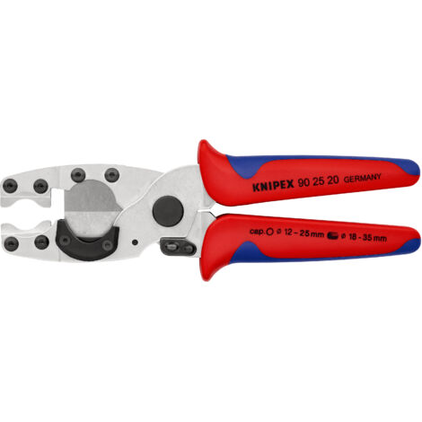 KNIPEX 90 25 20 SB Coupe-tubes pour tubes PER et multicouche et gaines de protection avec poignées multimatières chromée 210 mm (1/4)