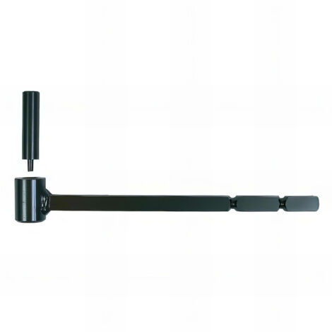 1 Gond de volet Isolation thermique résine D. 12 x 260 mm - Clav. D. 14 mm - Simple volet - Noir (1/3)