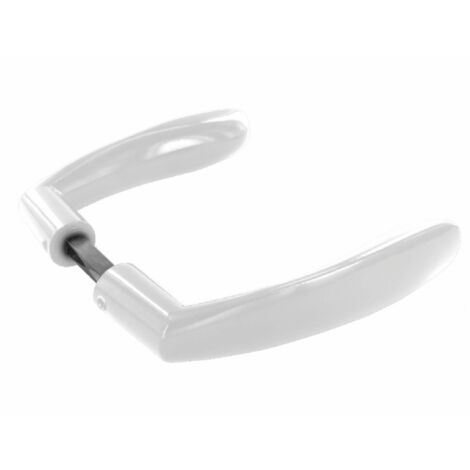 Béquille double marina pour épaisseur de porte de 90 à 120  mm  Blanc (1/2)
