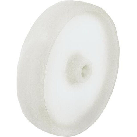 Roue plastique en polyamide PO 80/12G, charge limite 220 kg roue diam. 80 mm, trou axial diam. 12 mm