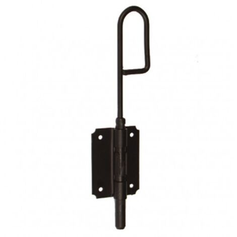 Verrou baïonnette à visser acier - zingué noir - Diamètre de la tige 12 mm - Longueur 200 mm - TORBEL INDUSTRIE
