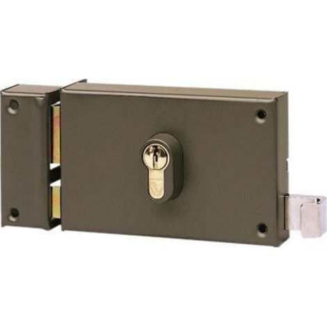 Serrure En Applique 7415 Pour Cyl Profil Europeen -horizontale - Tirag E - Gauche