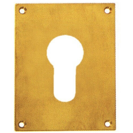 Plaques laiton et inox 50 x 50 mm - Inox Clé I 50 x 50 mm - Inox (1/2)
