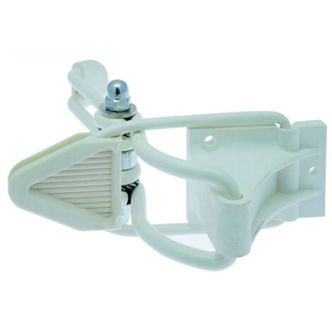 Monin – Bloc volet poignée rallongé blanc – Poignée ergonomique pour volets simples et doubles jusqu'à 1,2 m² – Installation sans scellement