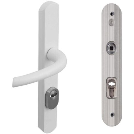 Vachette – Poignée de porte blindée étroite Champagne – Largeur 3,6 cm – Entraxe 70 mm – Installation solide pour espaces restreints (1/5)